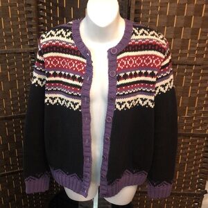 Cotton country by Parkhurst size medium cardigan, sweater.